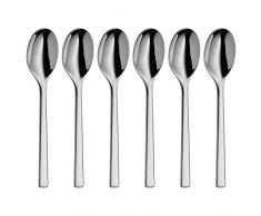 WMF Espressolöffel 6-teilig Stratic Cromargan protect Edelstahl extrem kratzbeständig poliert