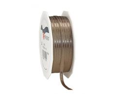 Präsent - SATIN Geschenkband - taupe - 50-m-Spule 3 mm