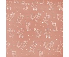 Klebefolie Katzen Motiv, Dekofolie, Möbelfolie, Tapeten, selbstklebende Folie, PVC, ohne Phthalate, orange, 160µm (Stärke: 0,16 mm), Venilia 54921