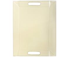 I Style My Home Tablett, 45Â xÂ 35Â cm, Schokolade / cremefarben