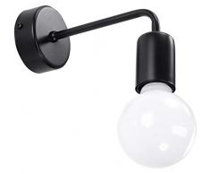 Sollux Lighting DUOMO Wandleuchte, Stahl, Schwarz