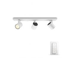 Philips Hue LED 3-er Spot Runner inkl. Dimmschalter, dimmbar, alle Weißschattierungen, steuerbar via App, weiß, kompatibel mit Amazon Alexa (Echo, Echo Dot)