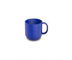 Ornamin Becher 220 ml blau (Modell 508) / Mehrweg-Becher Kunststoff, Kaffeebecher, Henkelbecher