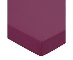 Helena Springfield unifarbene Perkal 50/Spannbettlaken, verschiedenen Größen und Farben, Mulberry, Einzelbett