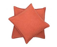 David Fussenegger Sylt Kissenhülle, Baumwolle, Terracotta, 50x50 cm, 2
