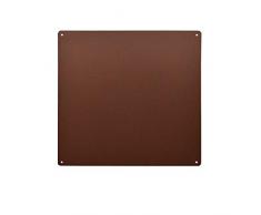 KalaMitica 60033-810-000 magnetische Kreidetafel aus Stahl, Farbe: Corten-Effekt, Größe: 33x33x0,12 cm