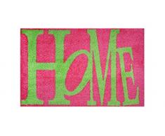 LifeStyle-Mat Designer Fussmatte Haustür – Fussmatten rutschfest und waschbar – Schmutzfangmatte/Fussabstreifer – PINK 40x60cm