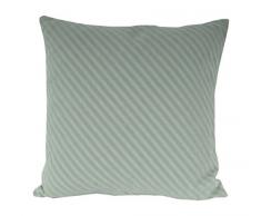 David Fussenegger 77525755 Bali Kissen Diagonalen, Baumwoll-Mischgewebe, Jade, 50 x 50 x 1 cm