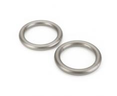 Umbra Halo Gardinenraffhalter – Magnetische Drapier Ringe für Vorhänge und Gardinen, Set mit 2 Ringen, Metall / Nickel