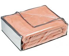 Rayen 2033.01 Aufbewahrungshülle für Bettdecken, Daunen, 65 x 55 x 20 cm, Grau