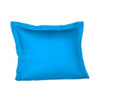 fleuresse Colours 9100 Fb. 6072 Kissenbezug Uni mit Stehsaum, 35 x 40 cm, meeresblau
