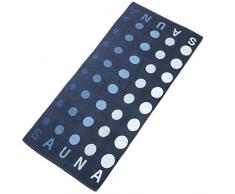 aqua-textil Point Saunatuch 80 x 200 cm dunkel blau Baumwolle Saunahandtuch Frotteehandtuch Duschtuch