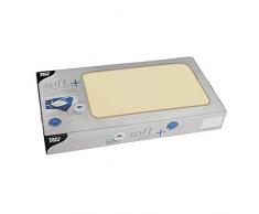 Papstar, 20 Mitteldecken, stoffähnlich, Vlies soft selection plus 80 cm x 80 cm champagner, #84915