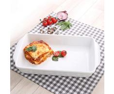 Holst Porzellan GU 15033 Auflaufform & Auslageschale eckig 33 x 23 cm, weiß, 38.5 x 22.5 x 6 cm