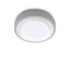 Eco-Light AuÃenleuchte Origo fÃ¼r WÃ¤nde und Decken,stabiler Aluminiumspritzguss mit einem Durchmesser von 30 cm, 1x E27-Fassung. Lieferung ohne Leuchtmittel, silber IP54 3351 SI