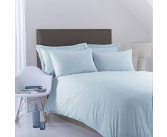 Charlotte Thomas Perkal-Bettwäsche-Set für Einzelbett, unifarben, Eisblau