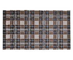 LifeStyle-Mat Designer Fussmatte Haustür – Fussmatten rutschfest und waschbar – Schmutzfangmatte/Fussabstreifer – BRAUN 67x170cm