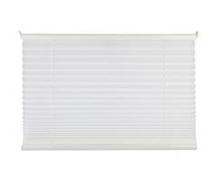 mydeco® 80x210 cm [BxH] in weiß - Verdunkelungs- Plissee Jalousie ohne bohren, Rollo für innen incl. Klemmträger (Klemmfix) - Sonnenschutz, Sichtschutz für Fenster und Türen