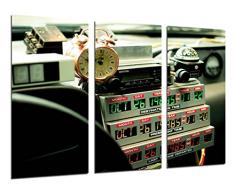 Wandbild - Zurück in die Zukunft, Kino, 97 x 62 cm, Holzdruck - XXL Format - Kunstdruck, ref.26349