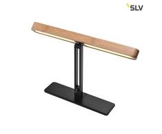 SLV VINCELLI D TL, LED Indoor Tischleuchte, bamboo, 2700K Leuchte, Holz, 12 W, anthrazit