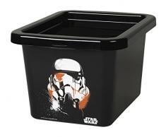 Room Copenhagen 3062 Aufbewahrungsbox Star Wars-Stormtrooper 8l in schwarz, Polypropylen, 33 x 25 x 18.9 cm
