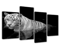 Visario Leinwandbild, grau schwarz weiß