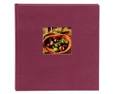 Goldbuch Fotoalbum mit Bildausschnitt, Bella Vista, 30x31 cm, 60 schwarze Seiten mit Pergamin-Trennblättern, Leinen, Fuchsia, 27 908