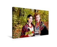 Premium Textil-Leinwand 45 x 30 cm Quer-Format Zwillings Liebe | Wandbild, HD-Bild auf Keilrahmen, Fertigbild auf hochwertigem Vlies, Leinwanddruck von Yulia Schweizer Photografie