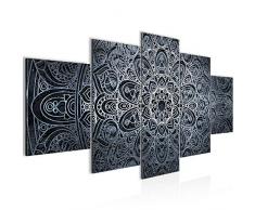 Bilder Mandala Abstrakt Wandbild Vlies - Leinwand Bild XXL Format Wandbilder Wohnung Deko Kunstdrucke - MADE IN GERMANY - Fertig zum Aufhängen 109453c