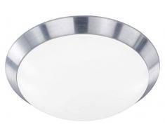 Wofi Deckenleuchte Mara 1-flammig, aluminium gebürstet, Ø ca. 33 cm, Abhängung ca. 10 cm 98760163033