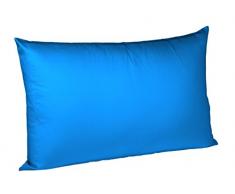Fleuresse S-009100-6072-3300 Colours Kissenbezug, Satin, meerblau, 25.4 x 16.8 x 1.4 cm