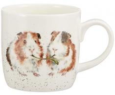 Portmeirion Home & Gifts MMMV5629-XSM Wrendale Tasse mit Salat Be Friends, merhfarbig