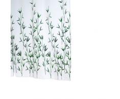 RIDDER 47305-350 Duschvorhang Textil ca. 180 x 200 cm, Bambus inklusive Ringe