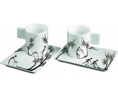 Deagourmet ORIGINI STESURA Set 2 Espressotassen und Untertassen