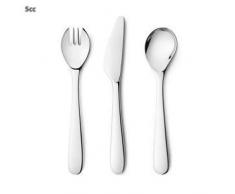 George Jensen Apetito Besteck für Kinder Set 3 Stück, Edelstahl, Stainless Steel, 12.7 x 19.4 x 3.5 cm