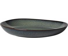Villeroy & Boch Lave Gris Flache Schale, Steingut, Grau