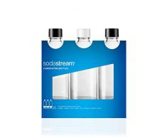 SodaStream 2260525 Wasserflasche, Kunstoff, multi, 3er Pack (3x1 Liter), 464