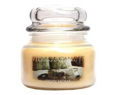 Village Candle Gemütliches Zuhause kleine Duftkerze im Glas, 312 g, weiß, 10.3 x 10.1 cm