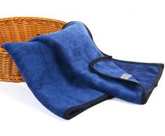 KinHwa Microfaser Handtücher | Stark Wasserabsorbierendes Mikrofaser Handtuch, Mikrofaser Badetuch, Super Weich Duschtücher | 40cm x 76cm | Schnelltrocknend & Saugstark (40cmx76cm, Navy blaux2)