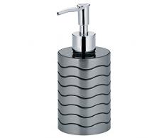 kela Seifenspender Muna aus Kunststoff in anthrazit, Plastik, 7.5 x 7.5 x 17 cm