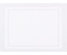 Vent Du Sud 6setyucpvcba yuco Tischset, 6-teilig Polyester/PVC weiß 33 x 46 cm