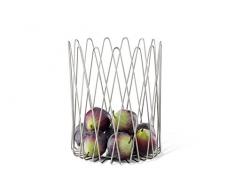 ZACK Obstkorb Bivio, 20 x 26 cm, silberfarben