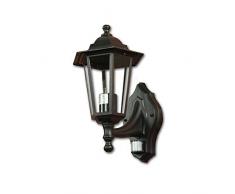 Nostalgische Außenleuchte Wandlampe Paris mit Bewegungsmelder E27 230V IP44 Sensor verstellbar Wandleuchte Außenlampe