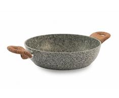 Galileo Casa Carrara Schmorpfanne, Aluminium, Grau, 28 cm