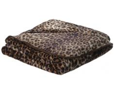 Gözze Wohn- und Kuscheldecke, Cashmere Feeling, 150 x 200 cm, Leopard, Braun, 40087-72-5020