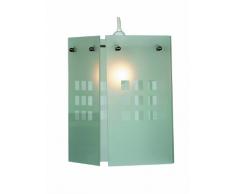 Oaks Lighting Hängelampenschirm Rene mit Glasscheiben mit weißem Quadratmuster