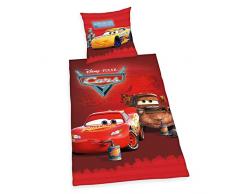 Herding Disneys Cars Bettwäsche-Set, Cotton, rot, Österreichische Größe