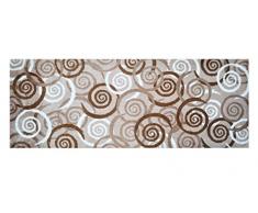 LifeStyle-Mat Designer Fussmatte Haustür – Fussmatten rutschfest und waschbar – Schmutzfangmatte/Fussabstreifer – BRAUN 67x170cm