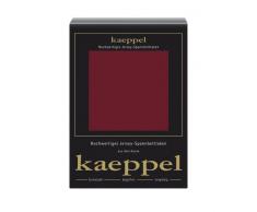 Kaeppel Spannbettlaken, Jersey, Rot, 100 cm x 200 cm, 6
