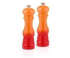 Le Creuset Set Salz- und Pfeffermühle, ofenrot